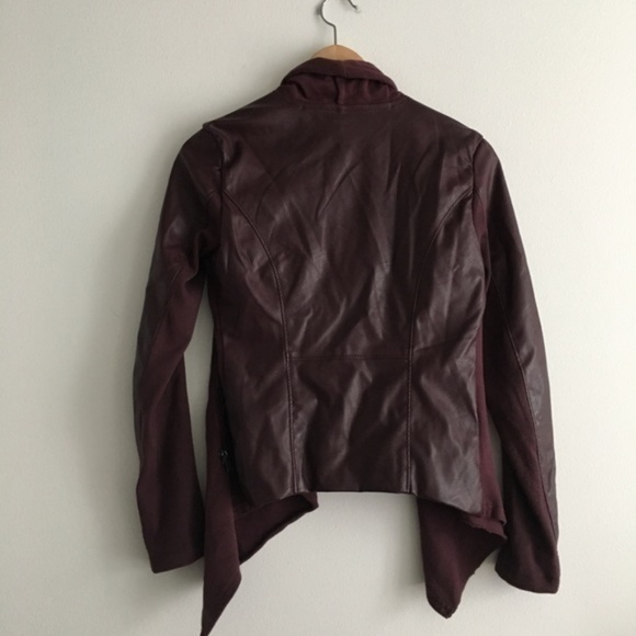 BLANKNYC Denim Private Practice Faux Leather Moto Jacket Size XS - Picture 6 of 6